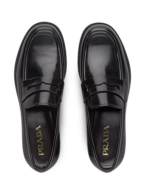 prada loafers for men|Prada men's black loafers.